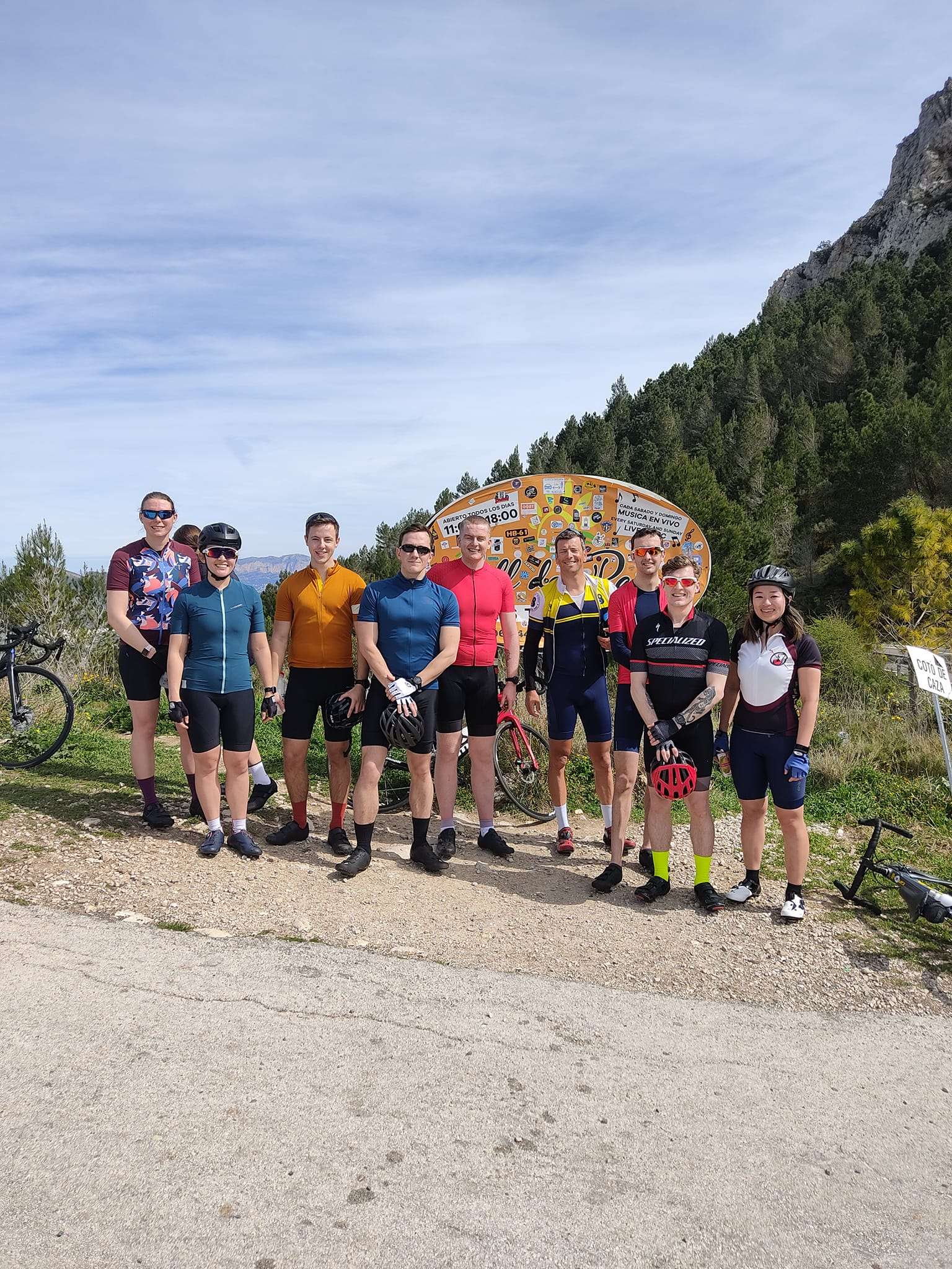 Cyclists Group photo