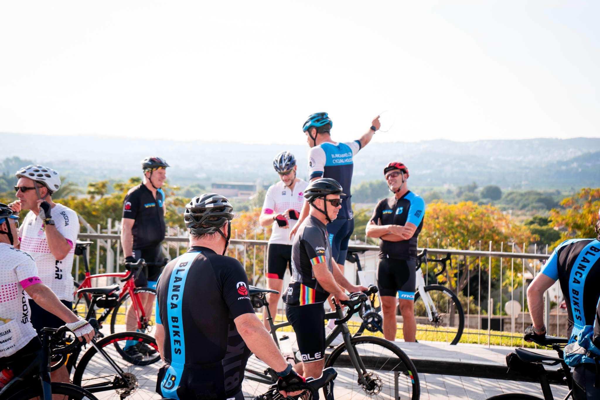 Cyclists Planning Route