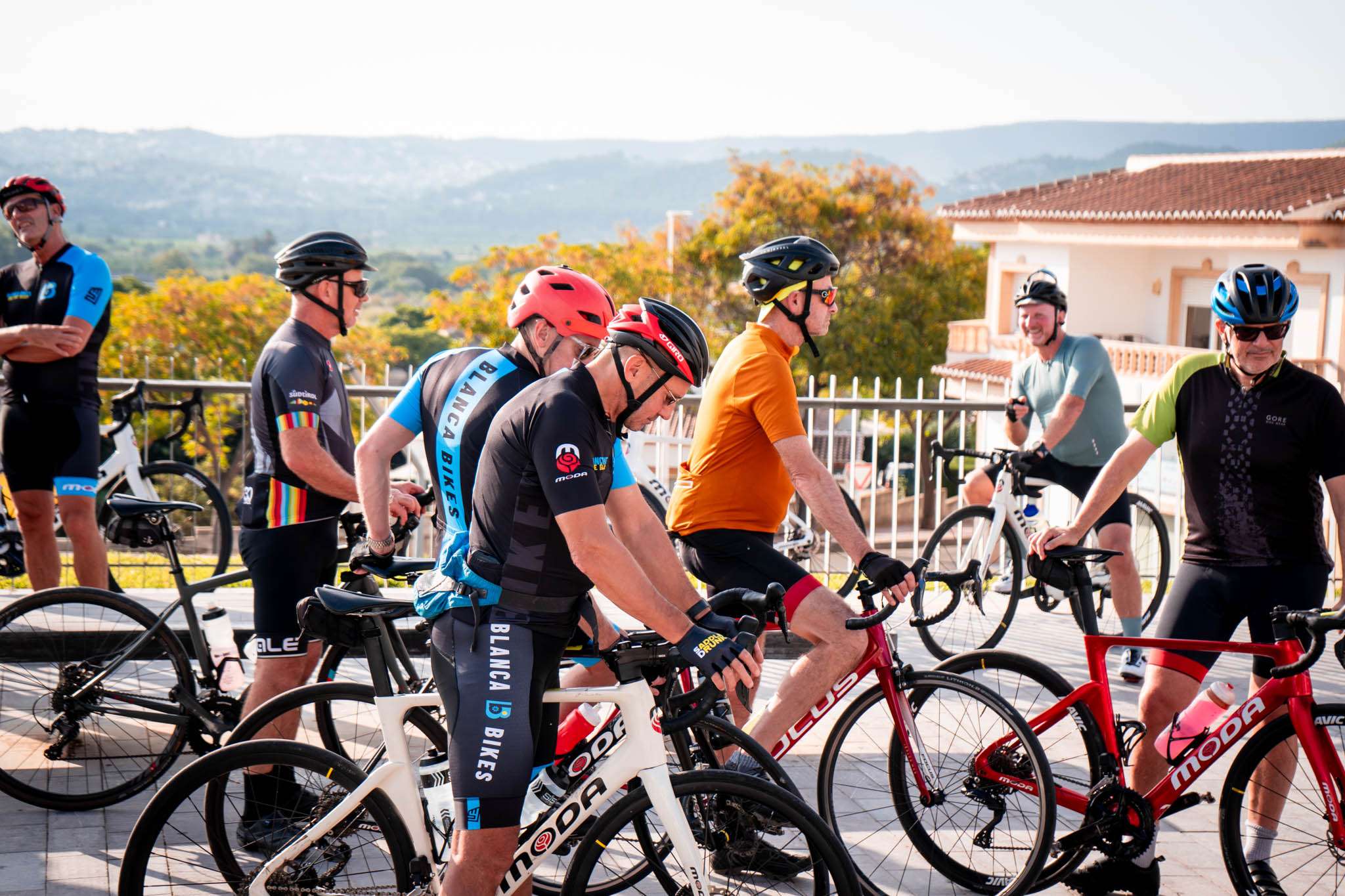Cyclists Resting