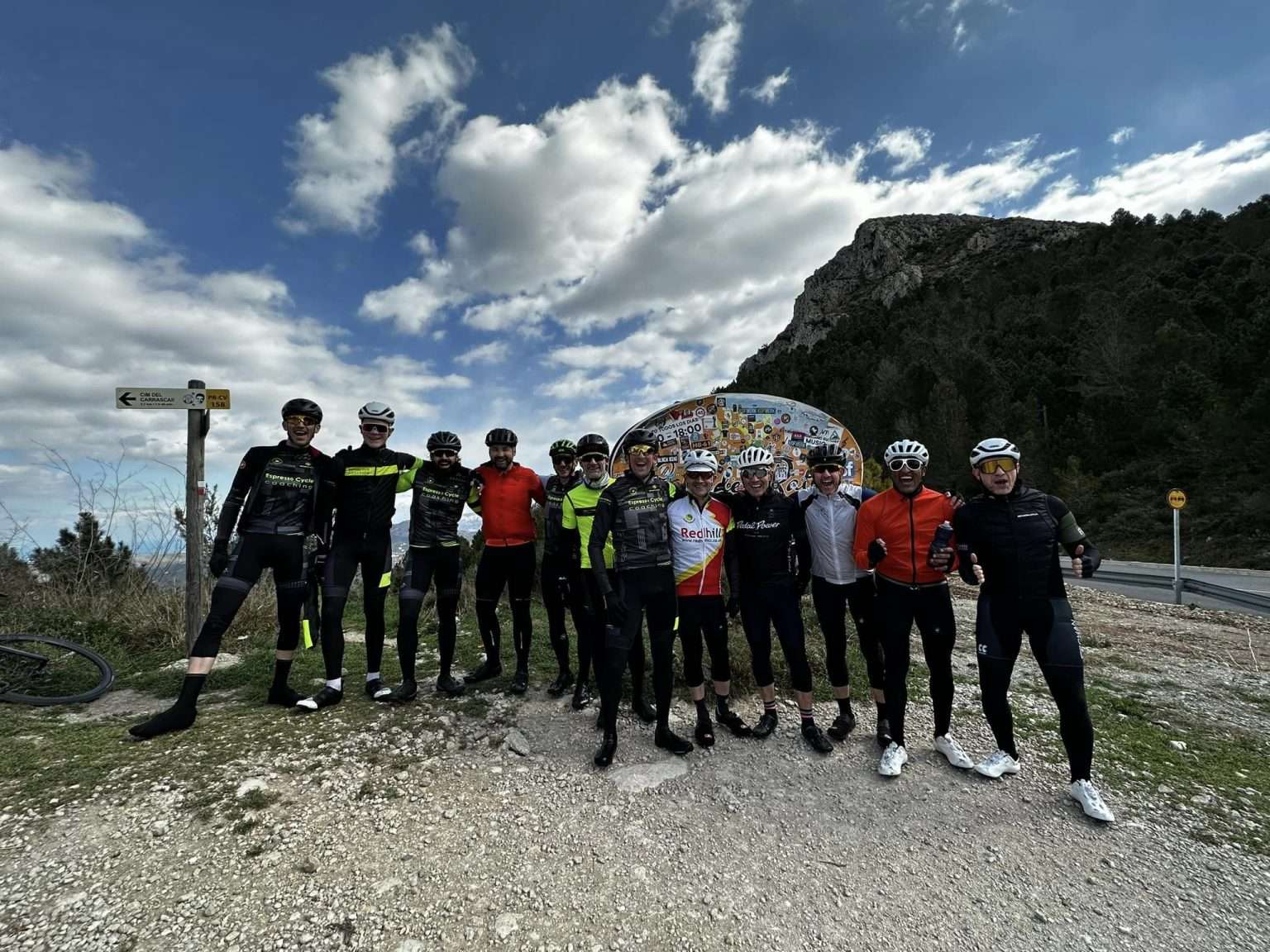 Cyclists Group Photo