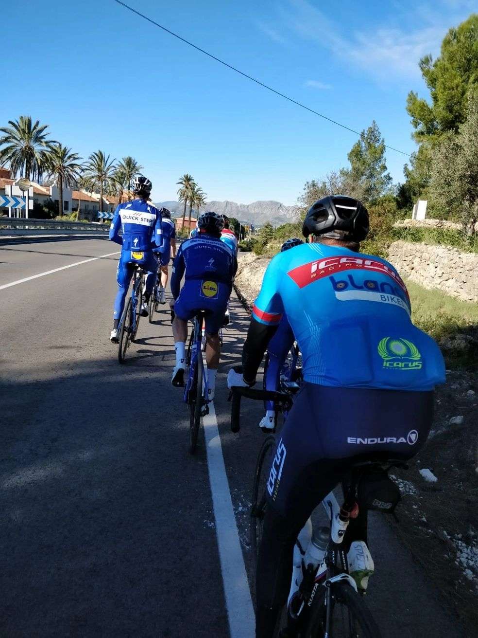 Cycling on a Concrete Road